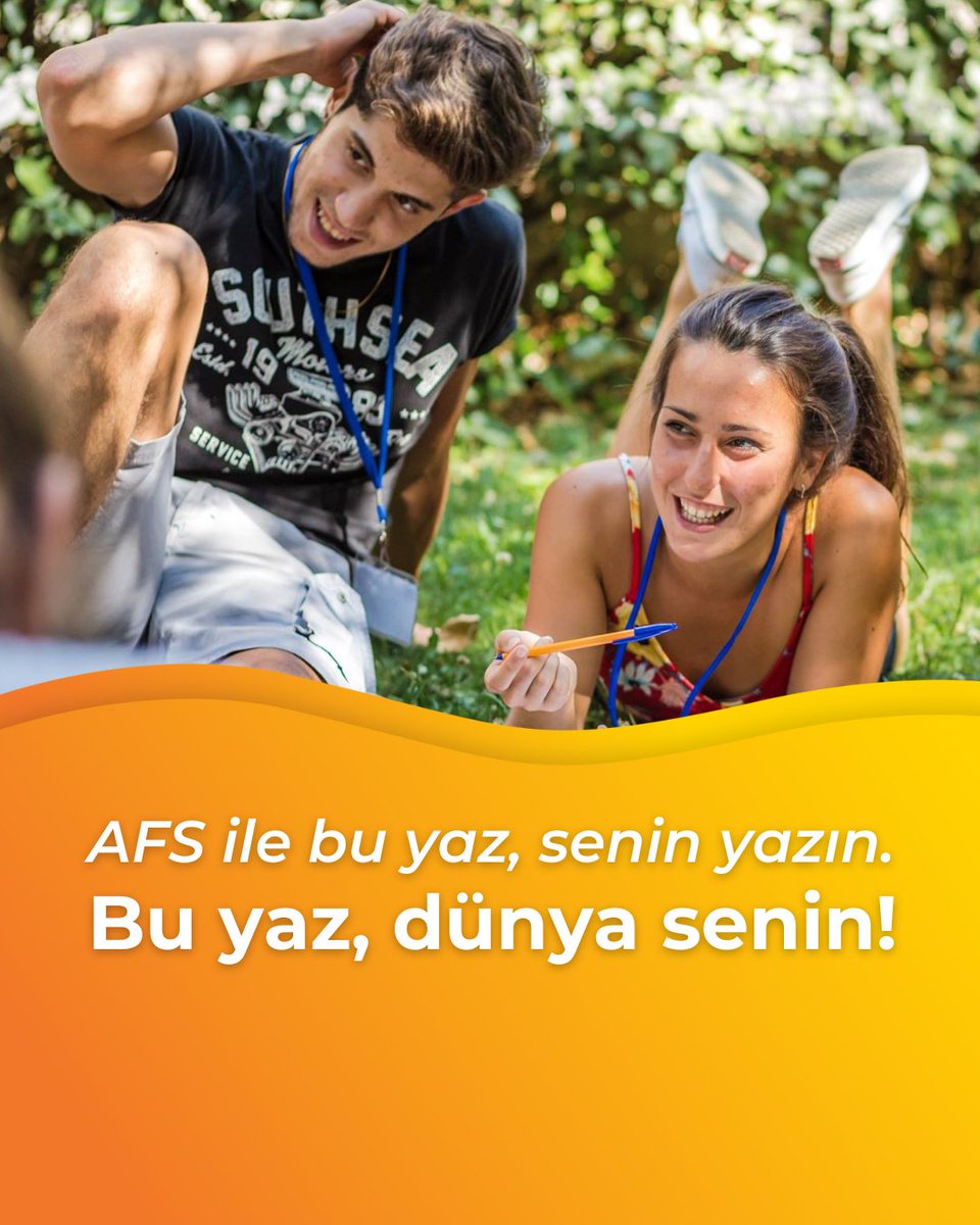 💫 AFS ile sadece bu yaz tatilin değil, hayatın değişsin!

Bu yaz, unutulmaz bir deneyimle hem kendini hem dünyayı keşfetmek üzere kültürlerarası bir yolculuğa çıkmaya hazır mısın? 🌟

AFS yaz programlarını keşfetmek için: turkkulturvakfi.org.tr/ogrenciler-cal…
