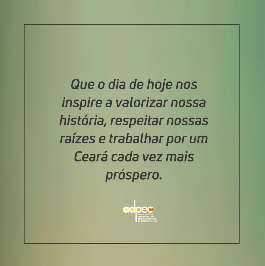 adpec_oficial's tweet photo. 🌅Do espírito revolucionário às belezas naturais, cada canto do Ceará é uma história emocionante. Que este dia nos inspire a valorizar nosso povo e a seguir construindo um futuro próspero para todos. 💚 https://t.co/KpuOwLge3o