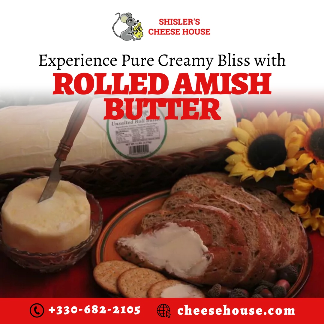 Experience Pure Creamy Bliss with Rolled Amish Butter 🧈🌟
Smooth, rich, and utterly creamy, this Amish butter will elevate your baking or cooking. Use it for spreading on warm bread or as a finishing touch on your favorite dishes. 

Add some to your kitchen today and taste th...