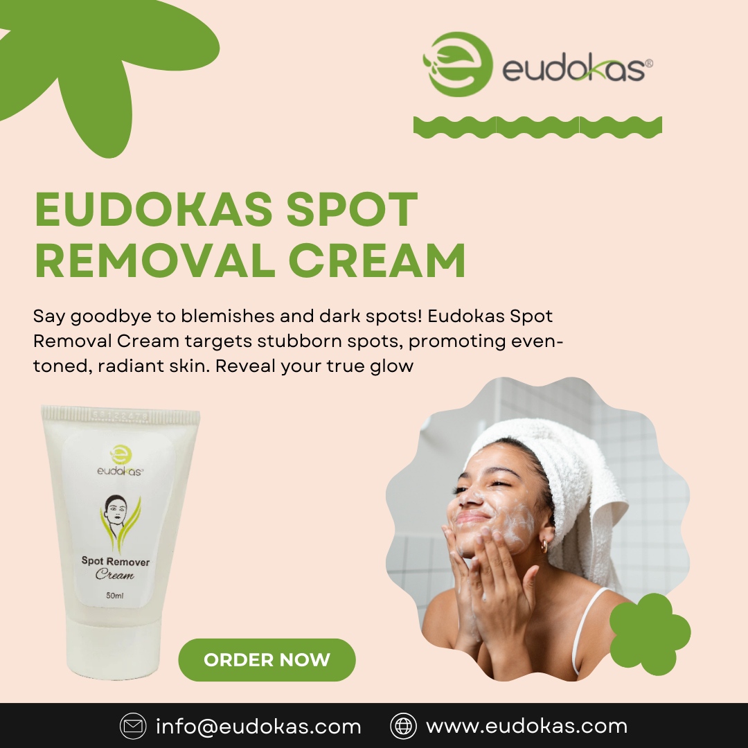 Eudokas's tweet photo. Say goodbye to blemishes and dark spots! Eudokas Spot Removal Cream targets stubborn spots, promoting even-toned, radiant skin. Reveal your true glow. 🌟✨ 

Click to shop and uncover flawless skin! https://t.co/iCXsCoz0oB