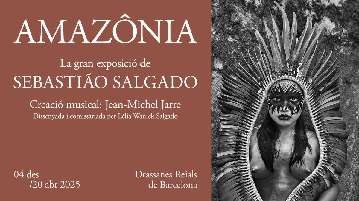 "Amazônia", l'exposició de fotografia de Sebastião Salgado, és un viatge al cor de la selva per mostrar la bellesa incomparable d'aquesta regió.

Visita-la fins al 20 d'abril de 2025 a les Drassanes Reials.

Més informació: s.mtrbio.com/yaddvpomjh