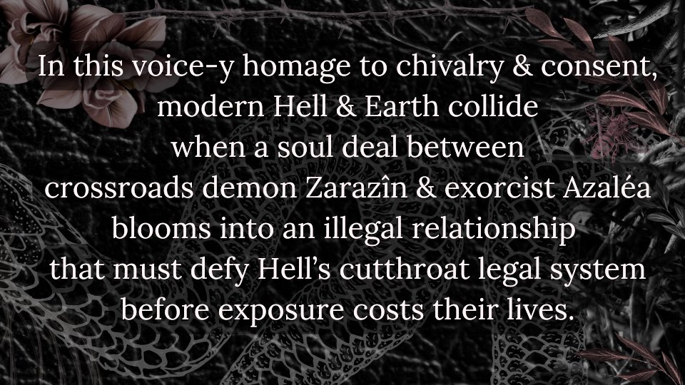 authorvaughnroe's tweet photo. A crossroads demon falls for an exorcist and risks a death penalty when he illegally takes her to Hell. But when their secret is exposed, he faces a punishment crueler than death: either sacrifice her soul or she’s sent into slavery.

🥀hard-earned HEA🥀

#P2Ppit #Q #A #RF https://t.co/EUnEAvEwsg
