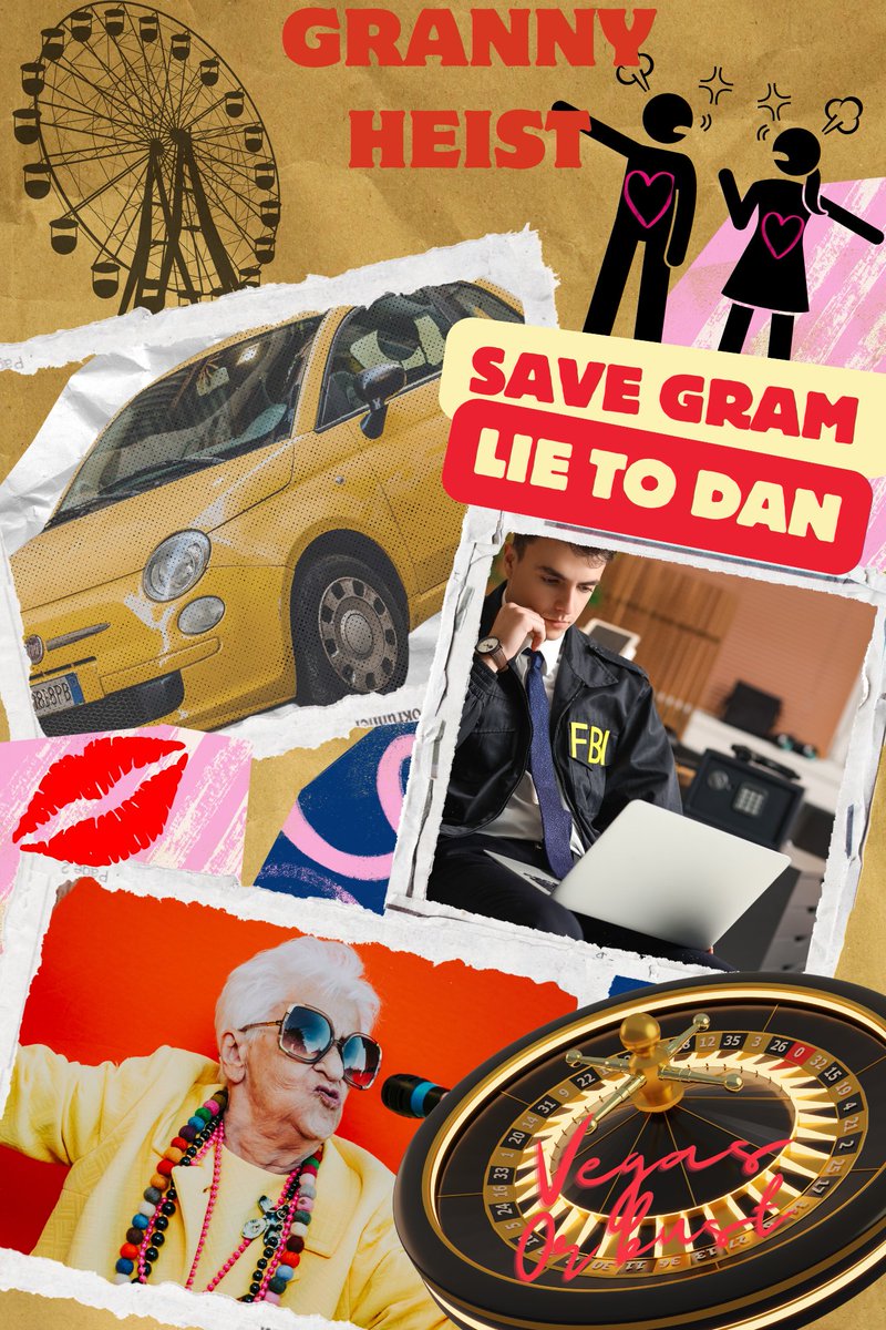 Virginia_Brasch's tweet photo. GRANNY HEIST 

Meteorologist Carrie becomes the story when her gram goes on the run as a jewel thief.
While stuck in a Smart car w the himbo FBI agent for a X country chase, seeing Gram live her best fugitive life will teach Carrie to start living hers 
#p2ppit #romcom #a #onsub https://t.co/PsYdquCQeo