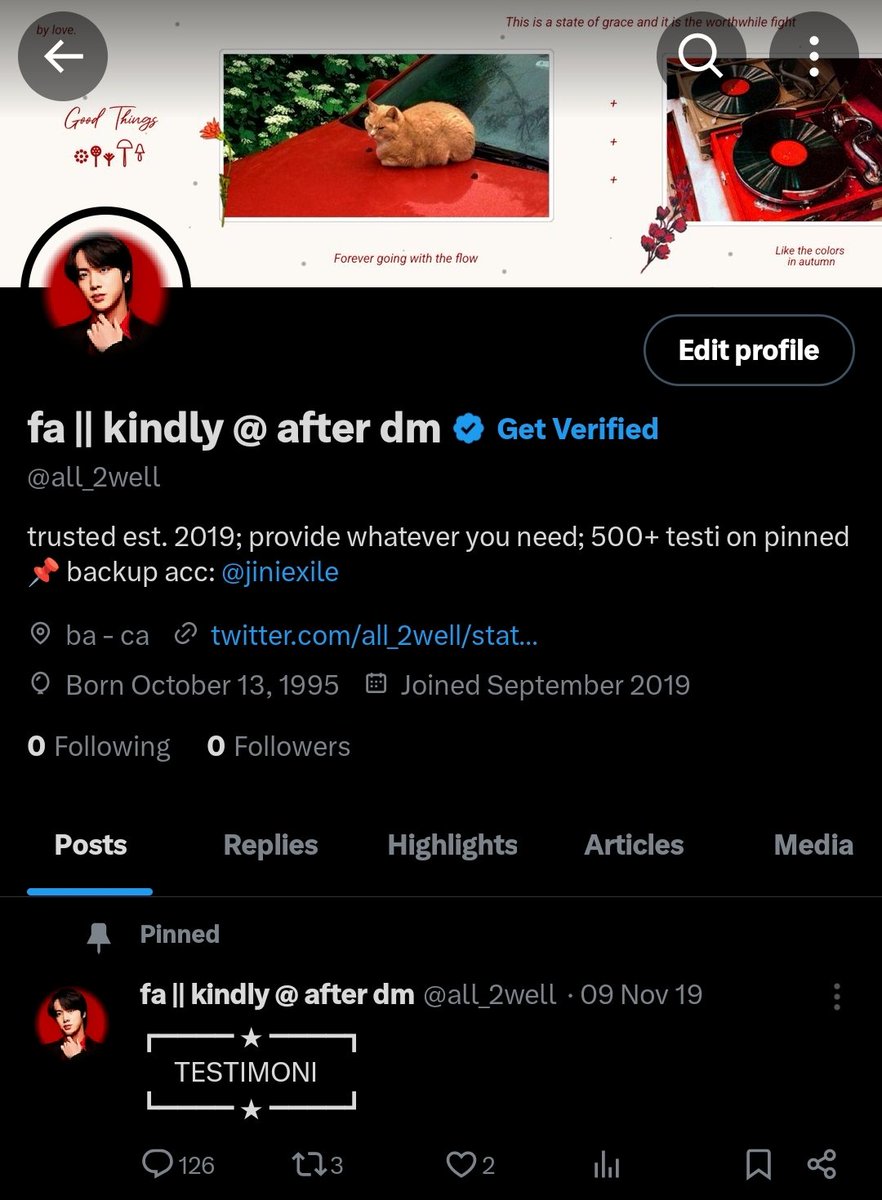 daizsyc's tweet photo. akun aku @all_2well kena 🍣 dan kemungkinan ga balik, aku belum ngeback up testi yg ±500 jumlahnya, jadi aku bakal lanjutin testi di sini aja ☺️✊🏻 https://t.co/mbqPxCZtx1