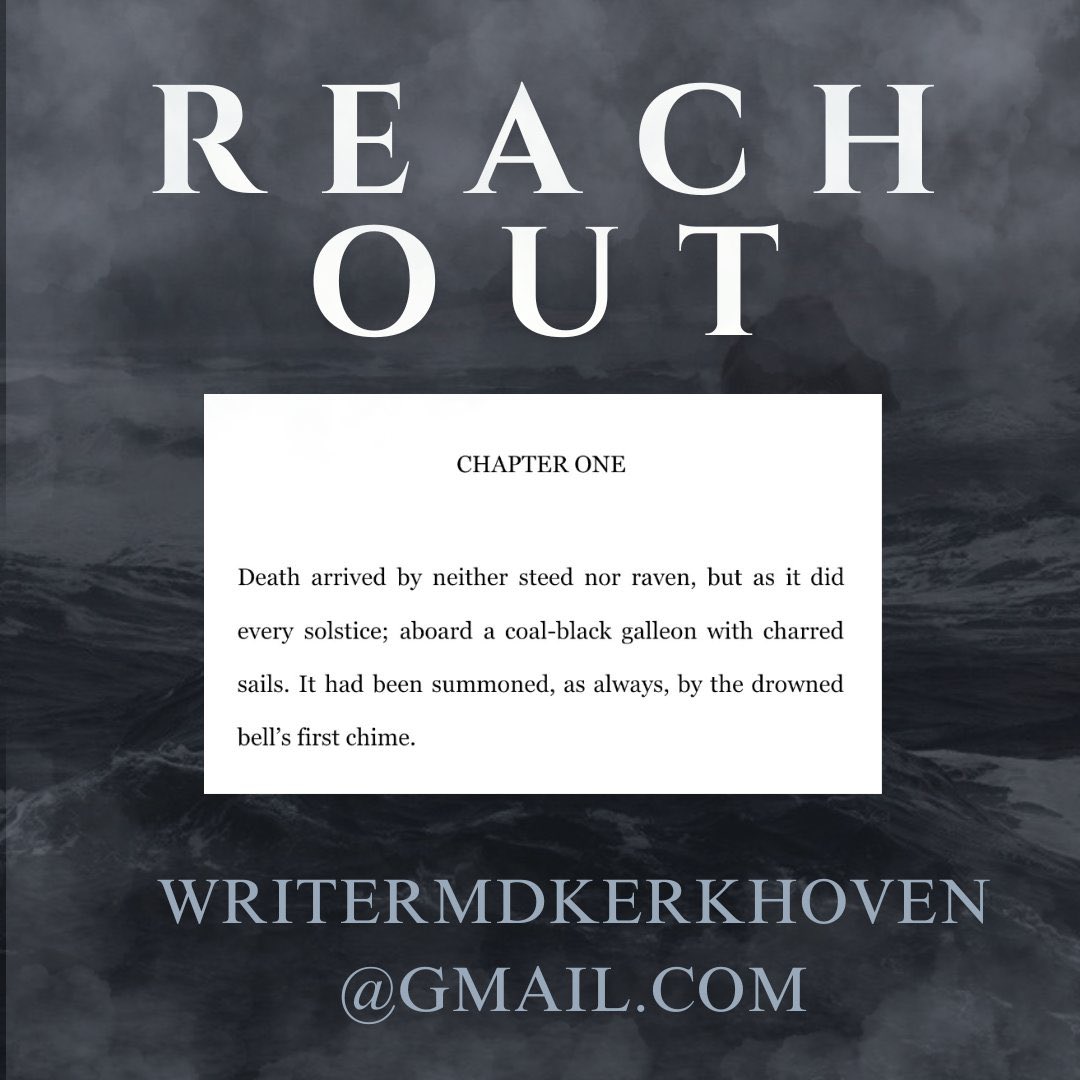 MDKerkhoven's tweet image. #P2Ppit
 
An agent’s guide to my #sapphic YA dark fantasy w/ horror elements &amp;amp; editor interest, 𝐖𝐇𝐄𝐑𝐄 𝐓𝐇𝐄 𝐖𝐈𝐂𝐊𝐄𝐃 𝐋𝐈𝐄, feat:

🫀 • Chronic illness rep
🧹 • Witches
⚓️ • A ghost ship
🍂 • Sleuthing lesbians
🌊 • Coastal town w/ sinister secrets

#Q #YA #F 🏳️‍🌈