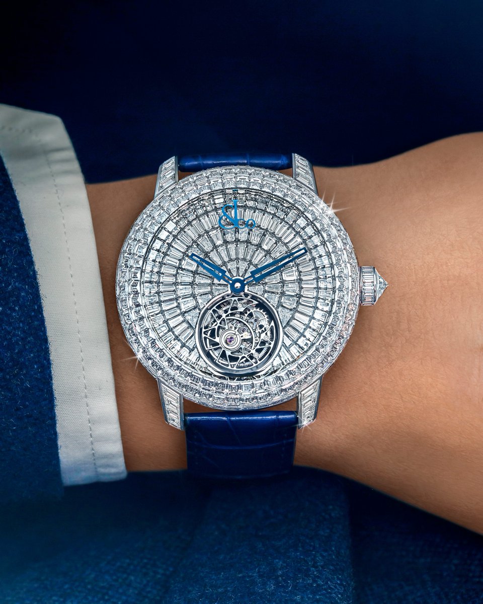 Luxury at every angle. The Jacob &amp; Co. Caviar Tourbillon transforms the essence of high jewelry into a timepiece. A one-minute flying tourbillon beats at its heart, a masterpiece of high watchmaking and design.

#jacobandco #InspiredByTheImpossible