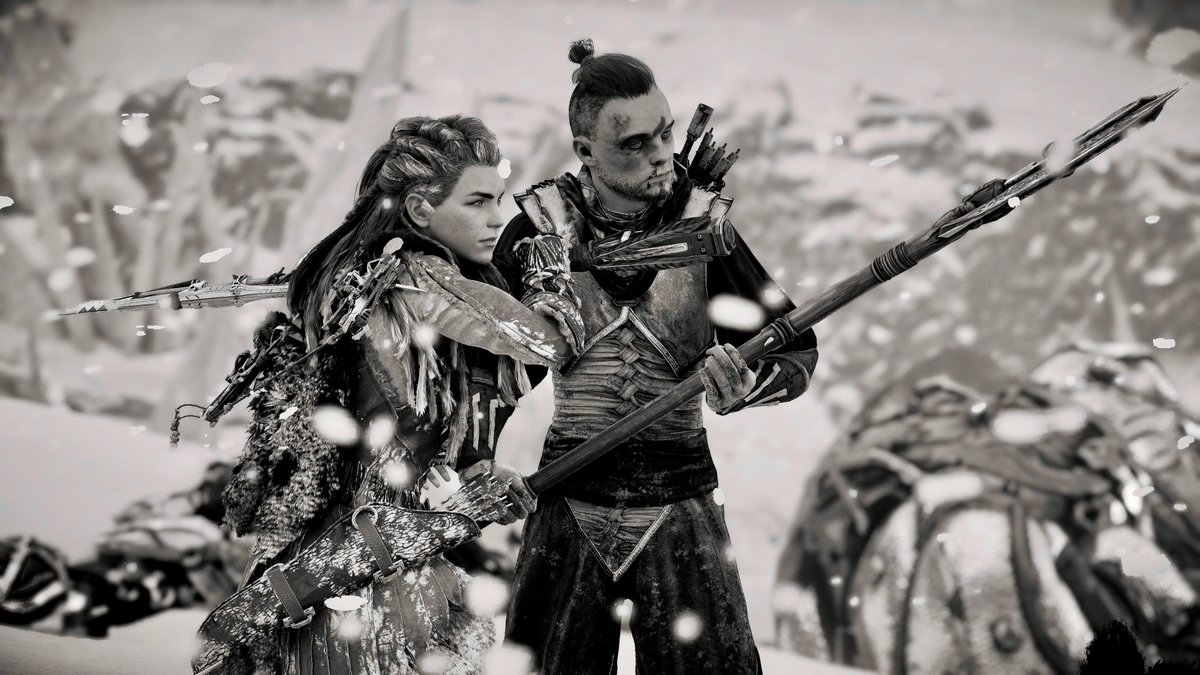 HorizonJade79's tweet photo. How real #Banuk sun tan, or maybe it's just #Inatut. At least #Aloy always comes prepared with an extra set of clothes.
#HorizonZeroDawnRemastered https://t.co/ESOgnZjzqq