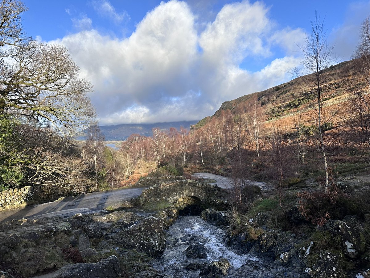 Wasted_Sunsets_'s tweet photo. The rather lovely #AshnessBridge outside of #Keswick https://t.co/p2PaRT9VqP