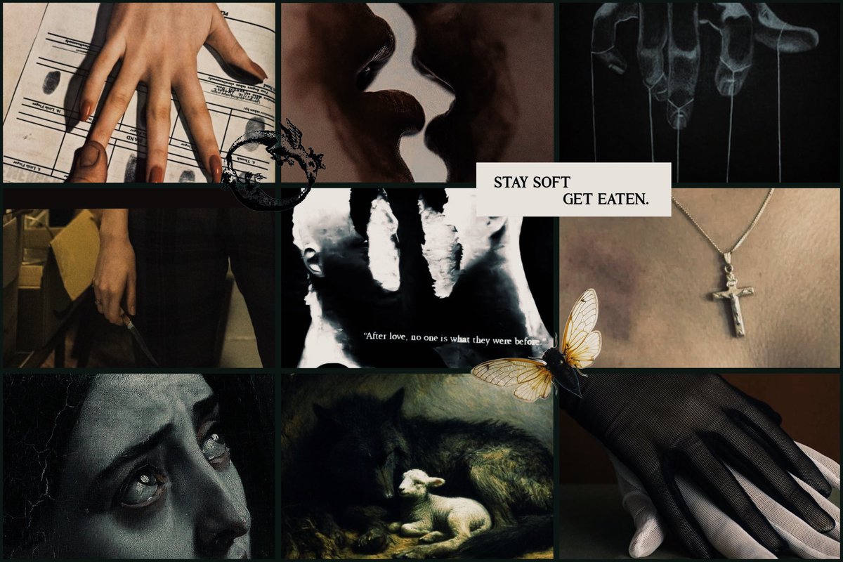 leilacsaliba's tweet photo. HANNIBAL x TVD

The twisted relationship between a killer and a profiler ft

🫀slow descent into madness
🫀toxic obsessive lesbians
🫀criminal psych, forensic entomology
🫀catholic imagery
🫀the only one who gets u is a killer
🫀how far can the human mind go?

#P2Ppit #W #A #T https://t.co/hS3U0ua8zL