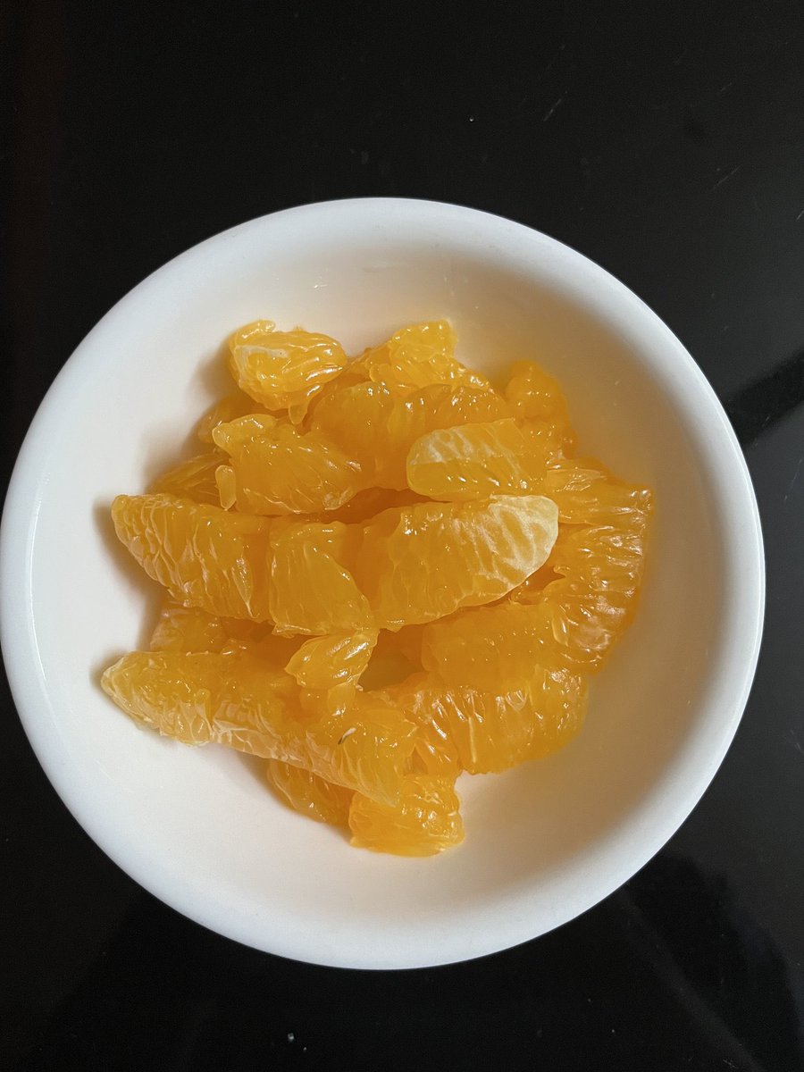 i would peel the orange completely nangu pungu for u