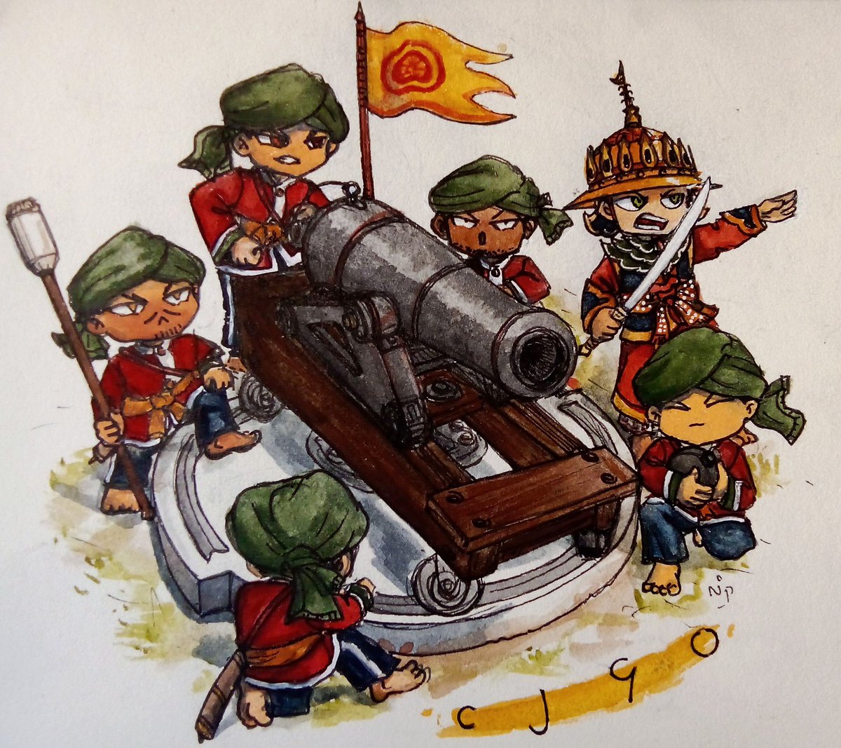 siam2476's tweet photo. 🦚Konbaung dynasty🦚
( Myanmar ) coast battery
in 1860s. During the reign
of King Mindon min.
#SEAsis
#2476artist https://t.co/QyGrVArQcS