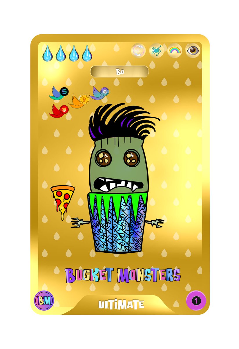 BucketMonsters's tweet photo. 💧 BUCKET MONSTERS ULTIMATE 1/1 DROP 💧 THIRD ISSUE -  BO the Bucket Monster  🚨 FLASH AUCTION LIVE NOW 🚨
🗓️ ENDS Monday, 13th Dec ⏰ 11:59 PM Dubai | 3:59 PM EST 🎯 Reserve: 2,000 droplets 💥 Hit 150K droplets and unlock an IRL physical trading card. @drip_haus https://t.co/neeDXFf3PS