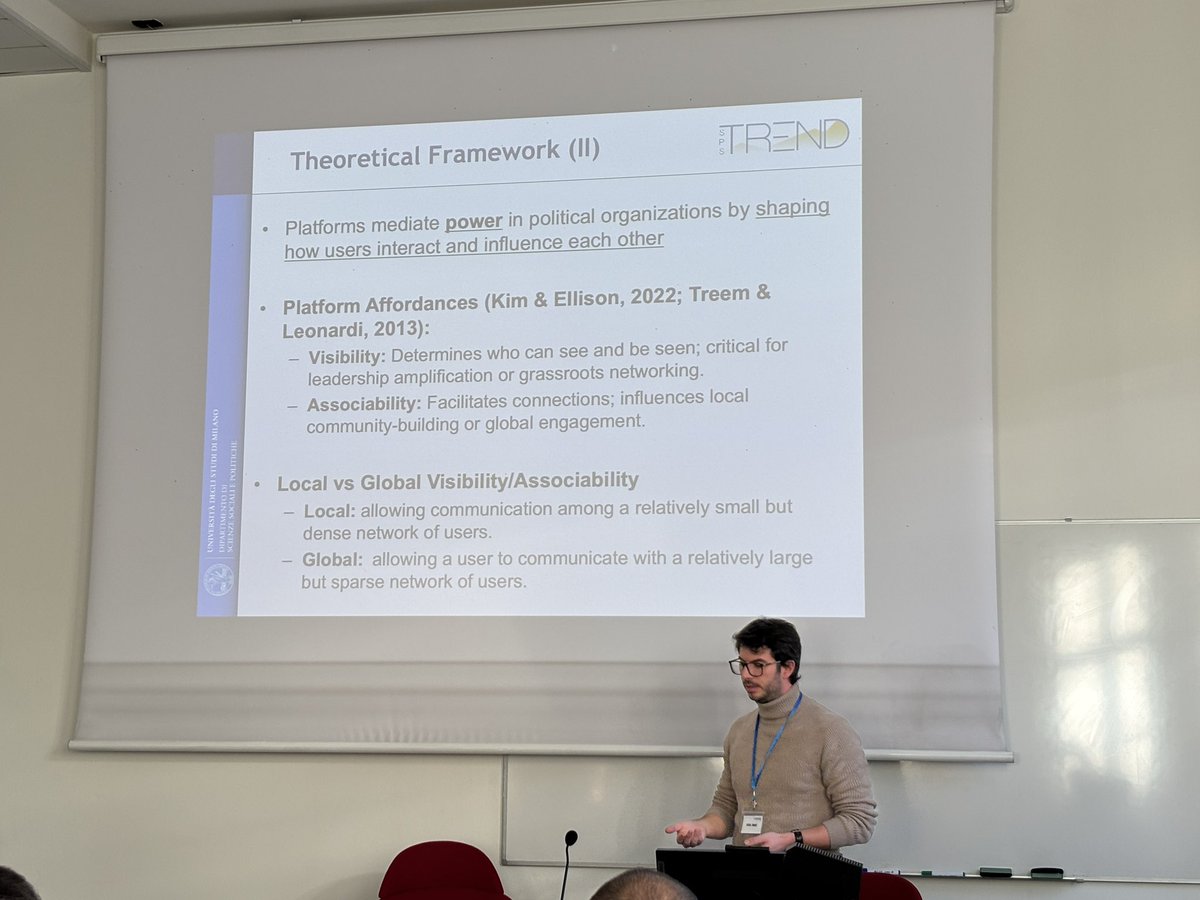 Francesco Bailo (@francescobailo) on Twitter photo Francesco Marolla (<a href="/FrancescoM_4/">Francesco Marolla</a>) presenting our paper on cross platform affordances in the #M5S at #cs2italy Francesco Marolla (<a href="/FrancescoM_4/">Francesco Marolla</a>) presenting our paper on cross platform affordances in the #M5S at #cs2italy