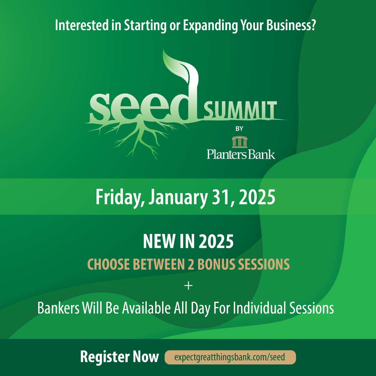 The SEED Summit offers a unique opportunity to gain valuable business knowledge, discover new growth strategies, and connect with like-minded professionals. Join us January 31 at The Bruce! Learn more at expectgreatthingsbank.com/seed.