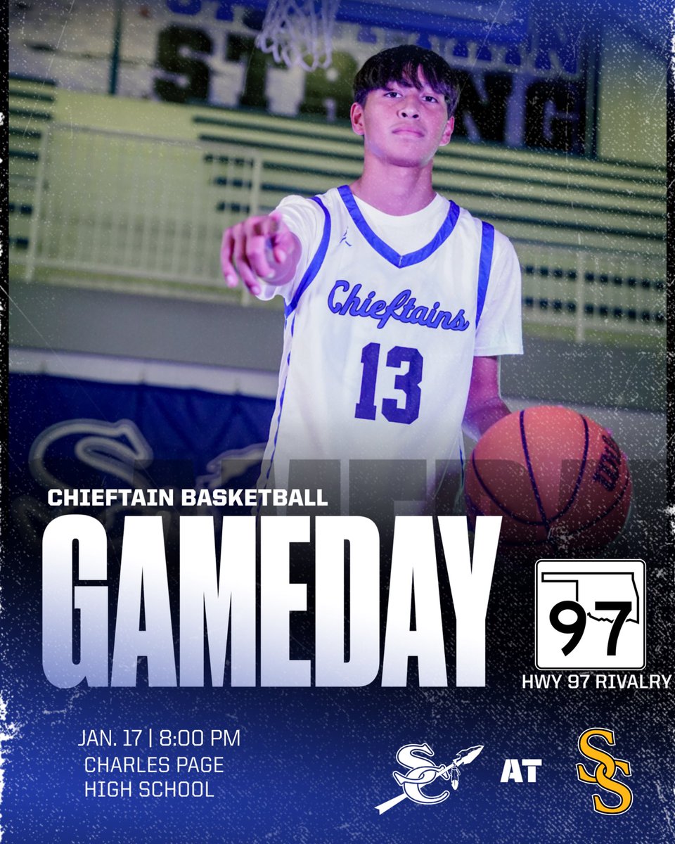 🏀IT’S GAMEDAY‼️
🆚 Sand Springs
📍Charles Page High School
🕔 5:00- JV
🕗 8:00- Varsity
#Family #DoYourJob 
🔵⚪️🔵⚪️