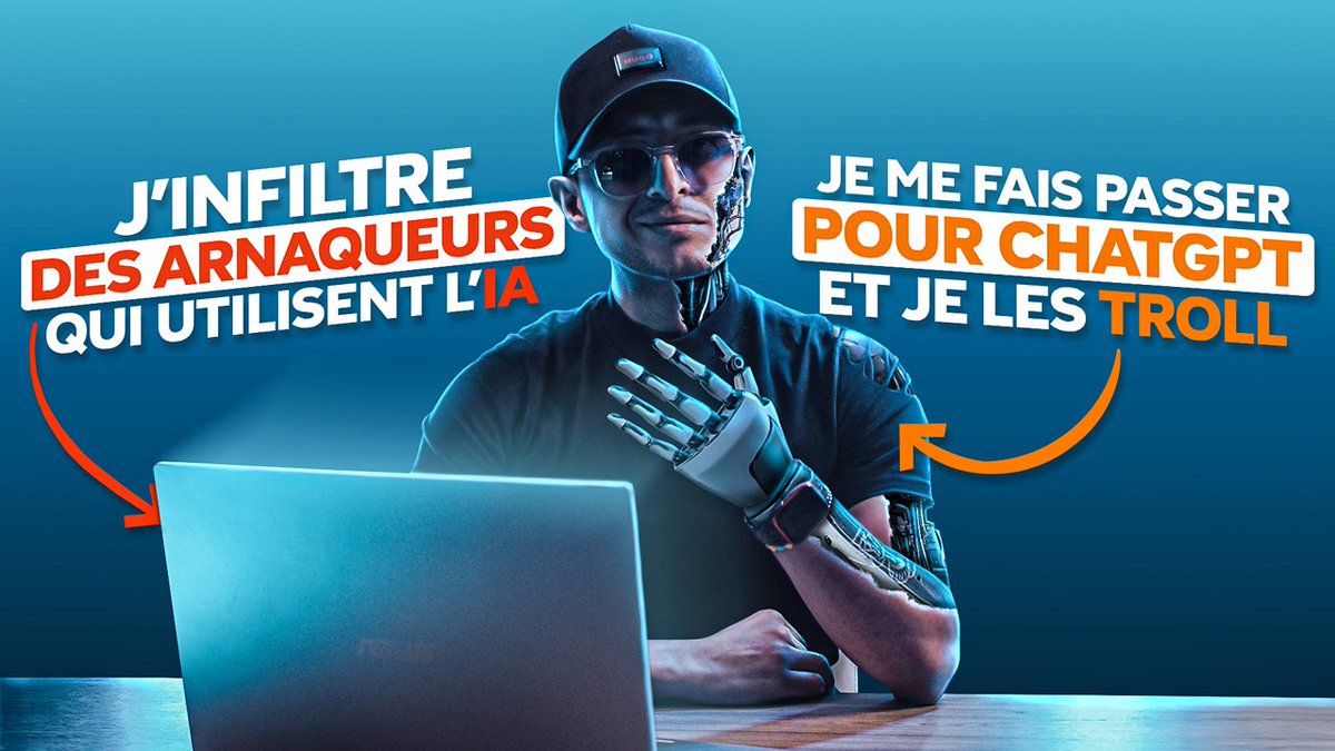 🔴 NOUVELLE VIDÉO🔴

J’ai infiltré des brouteurs qui utilisent l’intelligence artificielle pour arnaquer leurs victimes.

Lien : youtu.be/2NWnKnZlcFY

Je compte sur vos RT 🙏
