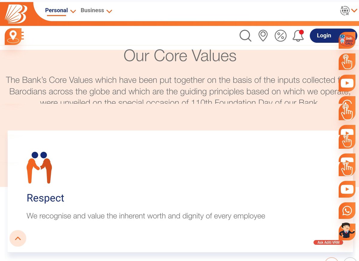 idesibanda's tweet photo. @alashshukla @bankofbaroda @DFS_India @FinMinIndia one of their Core Values is 'Respect' to value the dignity of every employee 😂😂😂 https://t.co/6KHi8BnlXy