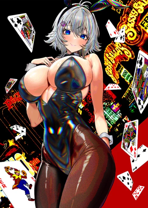 昔の画力と今の画力で描いたバニーシロちゃんクオリティに天と地の差がある 