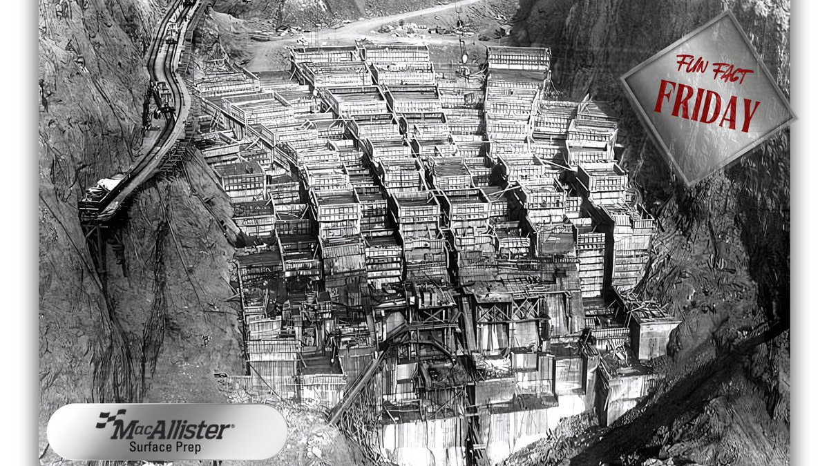 MacSurfacePrep's tweet photo. 💡 Fun Fact Friday: The Hoover Dam contains enough concrete to pave a two-lane highway from San Francisco to New York City! 🚧 MacAllister Surface Prep ensures your tools are as impressive as the projects you take on.
#FunFactFriday #ConcreteFacts #MacAllisterSurfacePrep https://t.co/wRvM6AXcy6