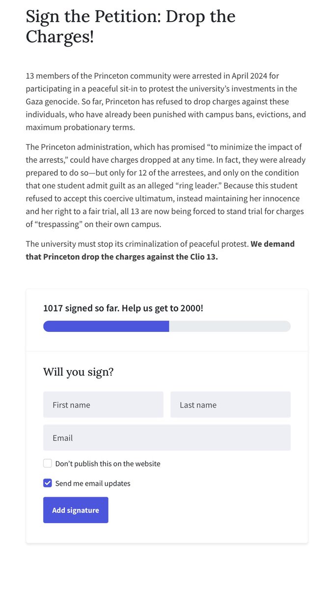 Princeton Israeli Apartheid Divest tweet media
