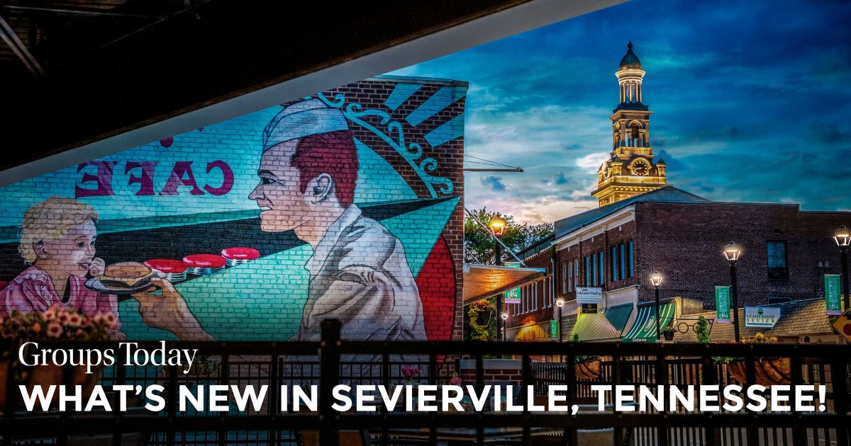 GroupsToday's tweet image. With new group-friendly hotspots and a reimagined historic center—plus a little extra southern hospitality—Sevierville is the perfect place for your next group visit! Come see what awaits: buff.ly/4h0CSfW Photo courtesy of Sevierville CVB #Tennessee #GroupTravel