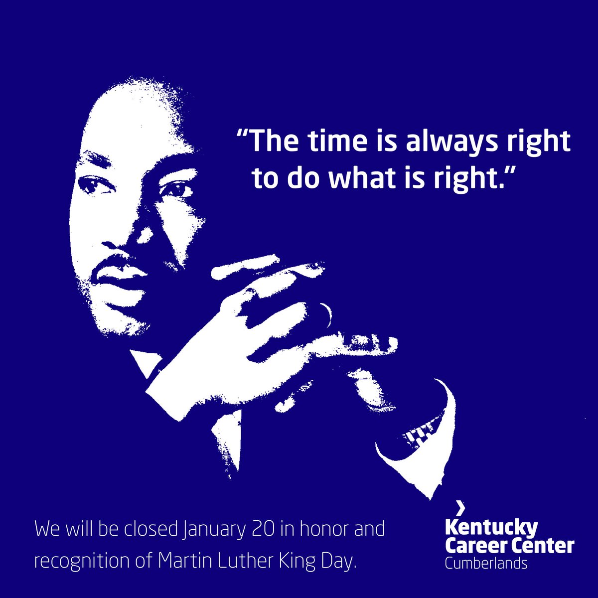✨ Wishing You a Happy Martin Luther King Jr. Day! ✨
In honor of this day of reflection and service, our Career Center offices will be closed on Monday, January 20.