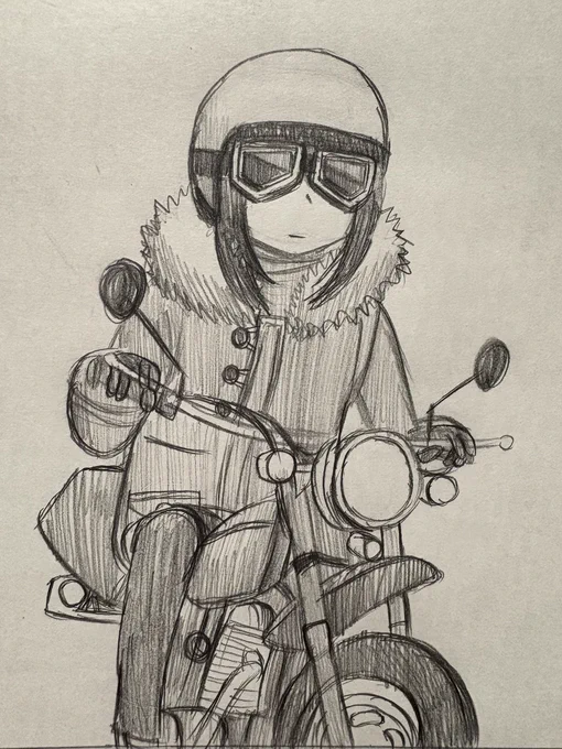 バイクの作画苦手(‾▽‾;) #ゆるキャン #土岐綾乃 