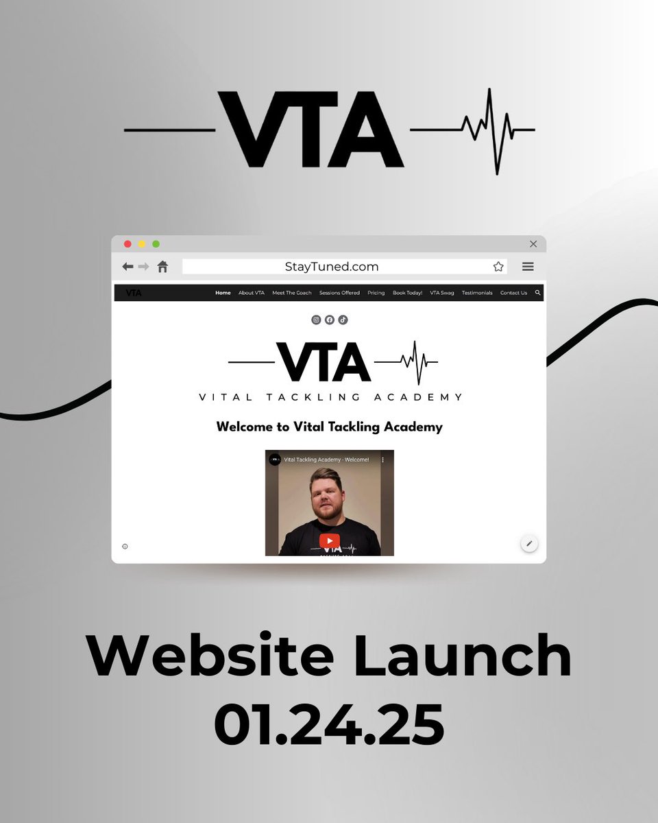 VitalTackling's tweet photo. Our website launch is one week out , and we can’t wait to share it with you. 💻🖥️🖱️🚀 https://t.co/l02aIfa4eq