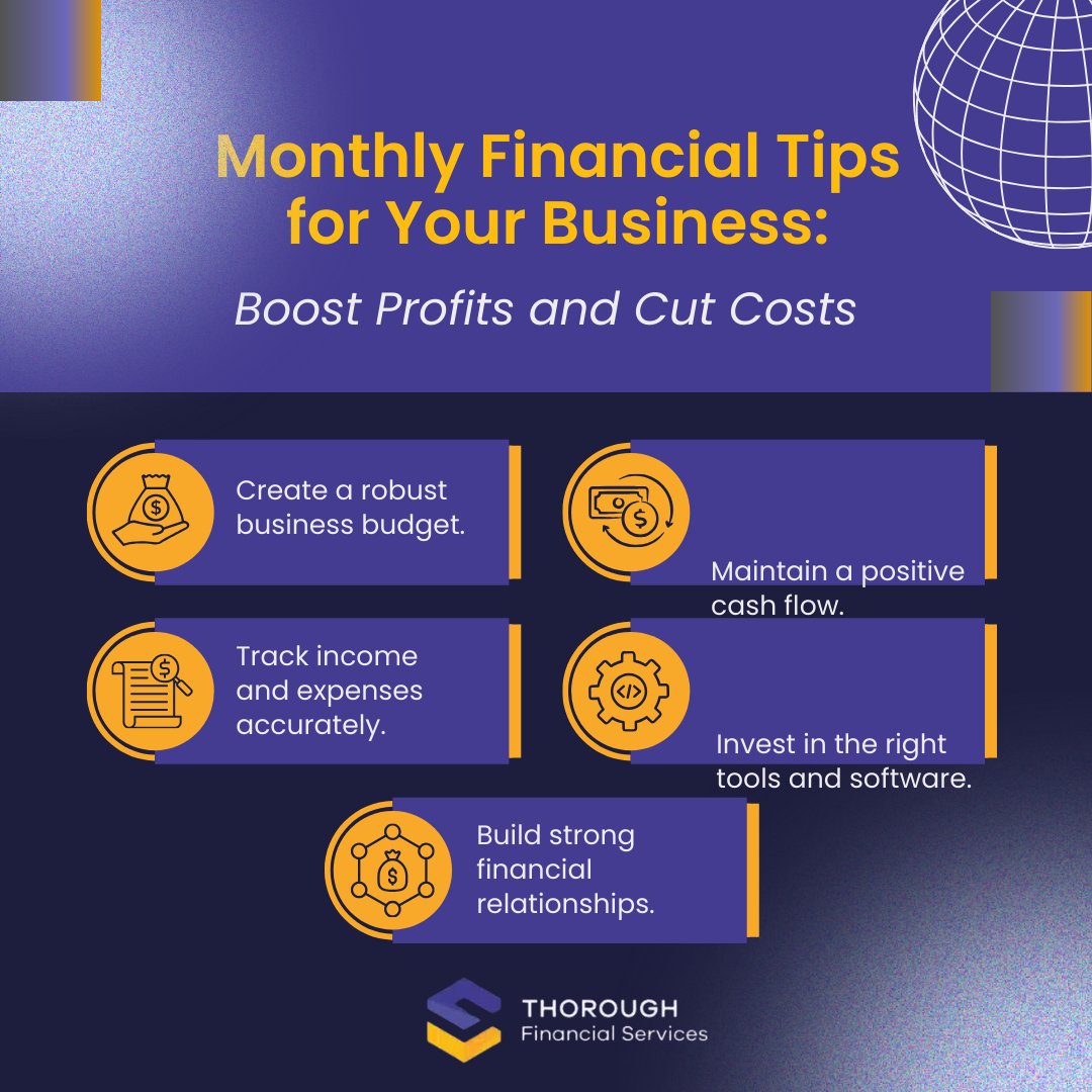 joelleecpa's tweet photo. Running a business comes with its own set of financial challenges. Implementing monthly financial tips can help you maintain a healthy and stable business. 

Read the full blog here
https://t.co/zEXZpVMYH2 https://t.co/PG0bKVBrsJ