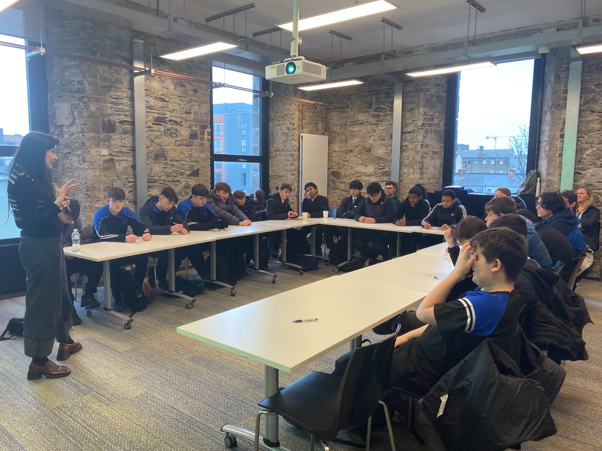 tudublinaccess's tweet photo. Thanks to the TYs from Synge Street, St. Kevin's CC and St Paul's CBS for coming to Grangegorman this week for our Young Creators' Programme. We are really looking forward to hearing your podcasts in May🎧🎧🎤 https://t.co/CLn1m3j7FB