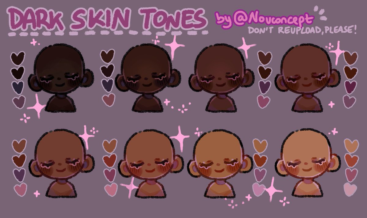 updated with more dark skin tones!! (warm vs cool undertones) ✨🎨