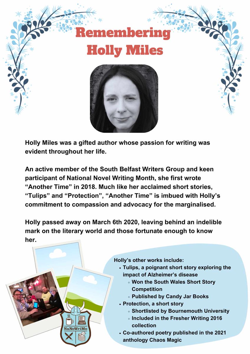 'Protection' was shortlisted for <a href="/bournemouthuni/">Bournemouth Uni</a>'s <a href="/FresherPress/">Fresher Publishing</a> 2016 Writing Prize. We're posthumously launching Holly's 1st novel this week.

We'd be v. glad a rt for reach :)

<a href="/escattergood/">emma scattergood</a> <a href="/SamKearns1/">Kearns</a> <a href="/Wordshaker1/">Sandra Cain</a> <a href="/inspiredAUB/">Arts University Bournemouth | AUB</a> <a href="/jeremypagewrite/">Jeremy Page</a> <a href="/agentmilburn/">Madeleine Milburn</a> <a href="/francescamain/">Francesca Main</a>