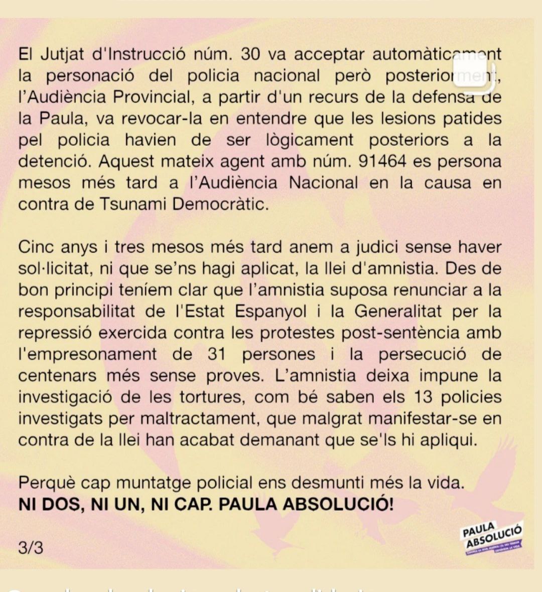 Paula estem amb tu!