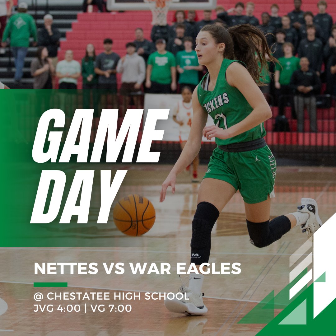 Your Dragonettes face off against the Lady War Eagles tonight at Chestatee High. It's a 4-game slate of Pickens basketball, so head on over to Gainsville, GA and spend your Friday night with us 🏀💚
JVG 4:00 
JVB 5:30
VG 7:00
VB 8:30
#GoNettes #GoDragons
