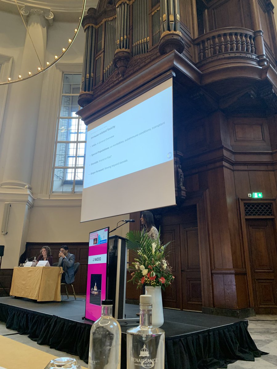 Great <a href="/DrJNaidoo/">Jarushka Naidoo</a> on stage 
#lungcancer
#immunotherapy
#toxicities