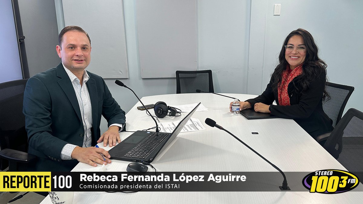 #Reporte100 | En cabina con Rebeca Fernanda López Aguirre. La comisionada presidenta del <a href="/transparenteSon/">TransparenciaSonora</a> nos presenta el Informe Anual 2024.

¡Síguenos en redes sociales!  
🔴 YT lc.cx/-ADqb0 | FB lc.cx/5Hl0lS