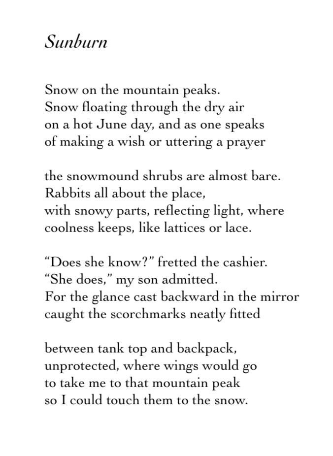 Boris Dralyuk (@borisdralyuk) on Twitter photo Ange Mlinko’s poems are kaleidoscopes of sensory detail, rich in wit and dazzlingly dextrous. We feel very lucky to have two of them, including this one, in the latest <a href="/NimrodJournal/">Nimrod Journal</a>—and we can’t wait to host her at <a href="/utulsa/">The University of Tulsa</a> on 1/30! Ange Mlinko’s poems are kaleidoscopes of sensory detail, rich in wit and dazzlingly dextrous. We feel very lucky to have two of them, including this one, in the latest <a href="/NimrodJournal/">Nimrod Journal</a>—and we can’t wait to host her at <a href="/utulsa/">The University of Tulsa</a> on 1/30!