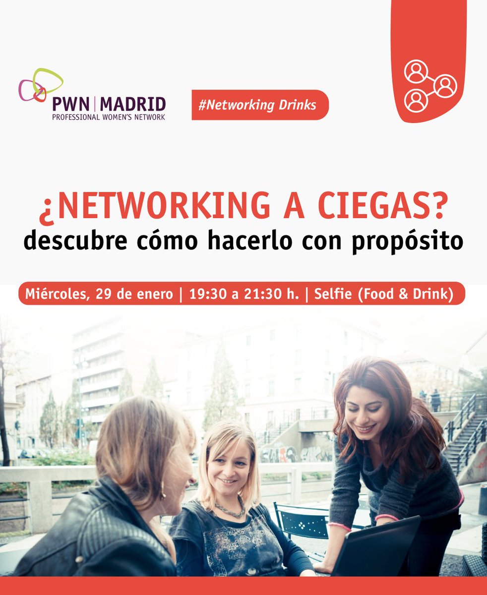 ¿Haces networking sin saber exactamente qué buscas, esperando que algo surja? La diferencia entre un networking a ciegas y uno con propósito puede transformar por completo tus resultados.

Regístrate: 
pwnmadrid.org/events/network…