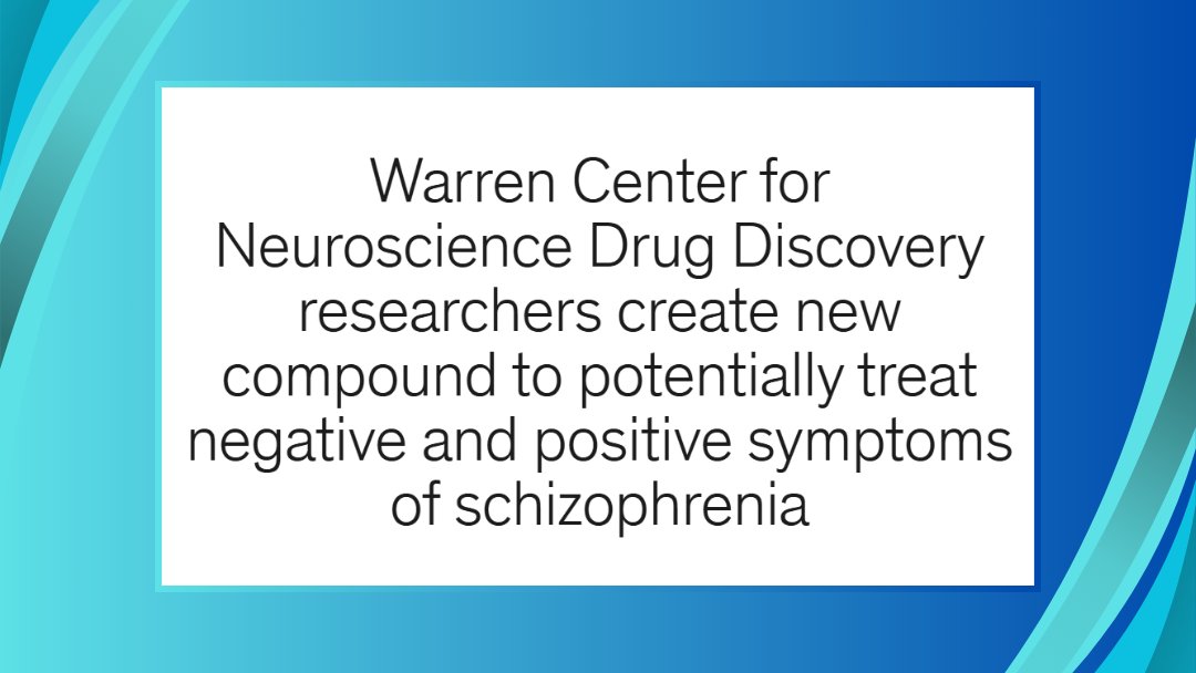 Researchers at <a href="/VanderbiltU/">Vanderbilt University</a>'s Warren Center for Neuroscience  Drug Discovery have developed a new compound aimed at addressing both positive symptoms and negative symptoms of #schizophrenia.
Read more here: bit.ly/4gXVai9 
#neuroscience #drugdiscovery #Science #Chemistry