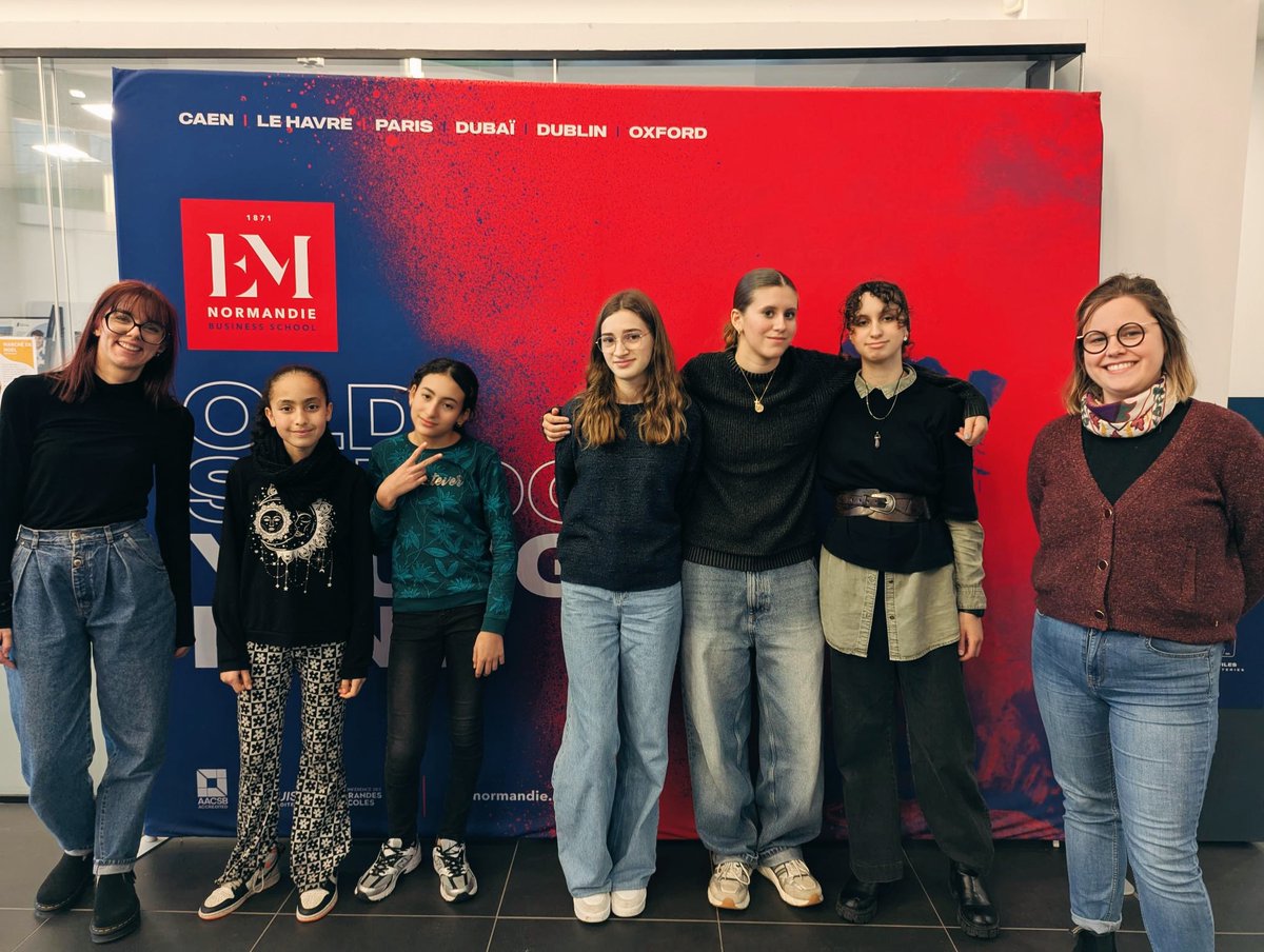 Wi-Filles : L'EM Normandie s'engage pour l'avenir des jeunes filles 🌟 Pour la 4e année consécutive, l'EM Normandie renouvelle son soutien au programme Wi-Filles de la Fondation FACE Normandie, un dispositif qui accompagne les jeunes filles de 14 à 17 ans à découvrir les métiers