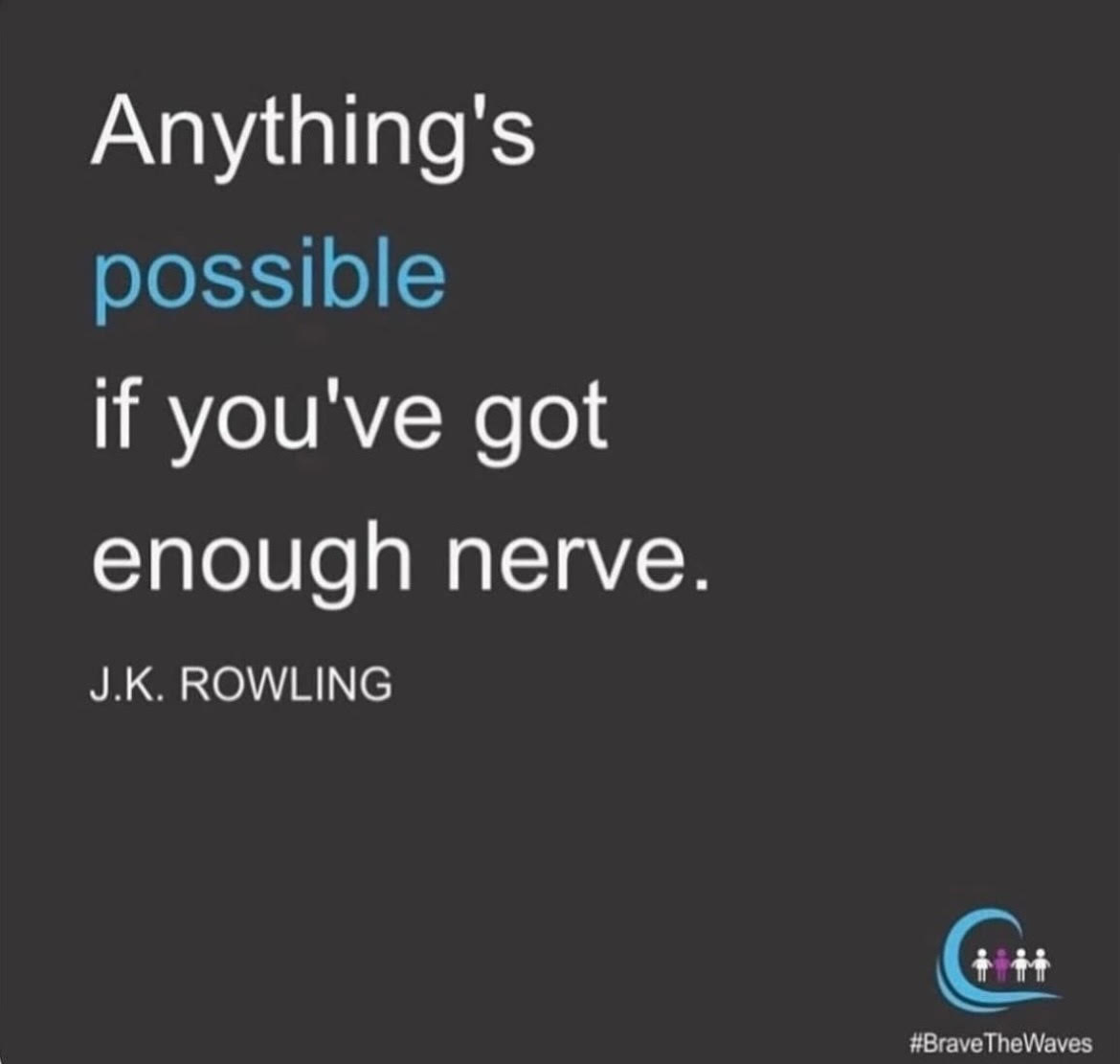 What's stopping you? What's stopping me?