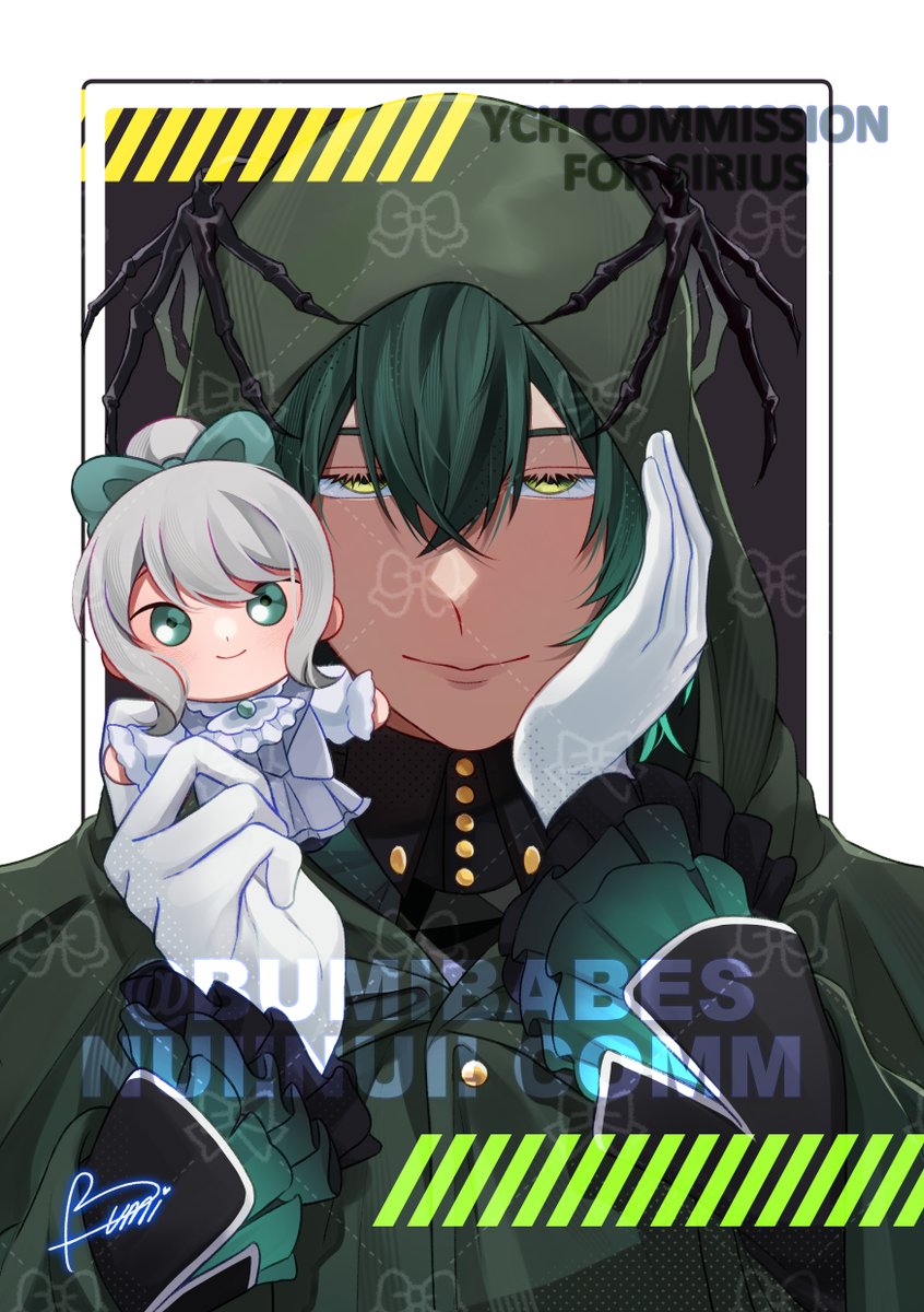BumiBabes's tweet photo. Nui! Nui! Barbatos &amp; Evelyn (Demon ver.)! 💚
YCH Comm for @/siriusstarJ 

Thank you so much Sirius!
#ObeyMe #ObeyMeBarbatos https://t.co/bw12NnSg2e