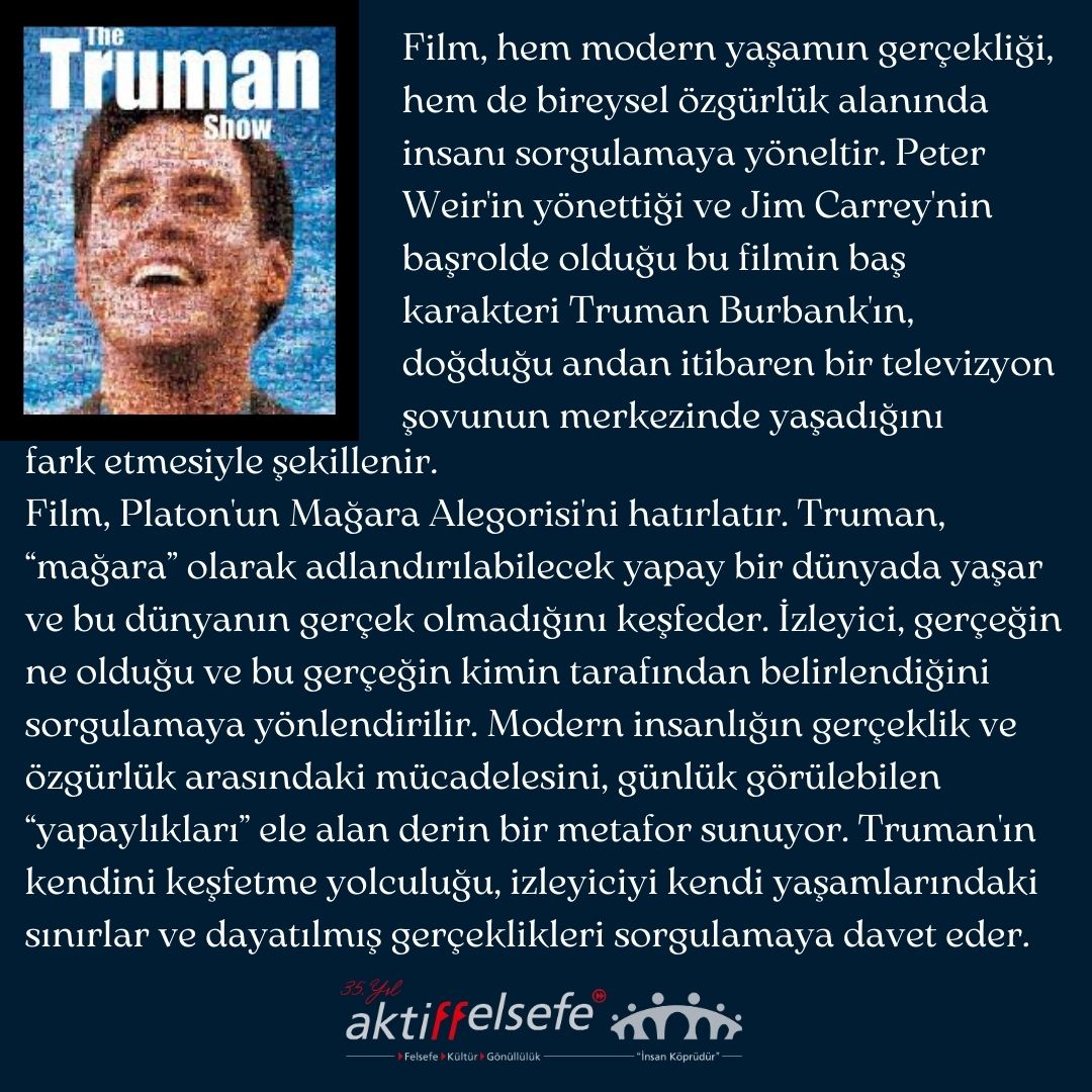 AktiffelsefeA's tweet photo. Ayın film önerisi 💫
 #aktiffelsefe 
#filmönerisi #sinema #film #AktiffelsefeFilmÖnerisi #FelsefiFilmler #DerinDüşünceler #FilmveFelsefe #AyınFilmi #FelsefeveSanat #SinemadaFelsefe #KendiniKeşfet #AnlamlıFilmler #FelsefeKeyfi #TrumanShow #FilmÖnerisi #FelsefiFilmler #SinemaKeyfi https://t.co/9JbT1bD0S2