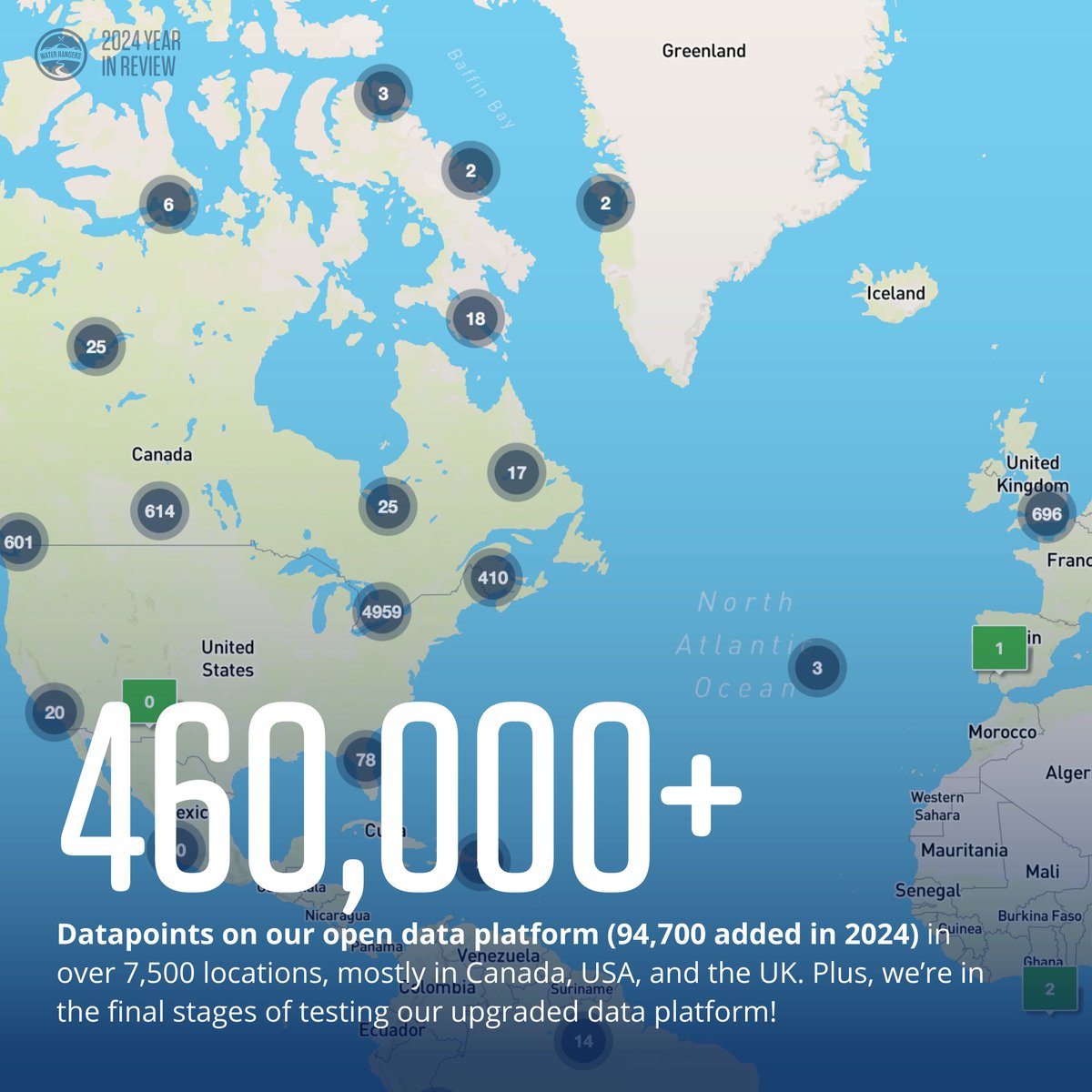 water_rangers's tweet photo. We are always improving our tools and building capacity for community-based water monitoring! In 2024, we continued with innovative collaborations like CaSTCo where we learn with the smartest and most passionate river champions! Full annual report at https://t.co/r5mHiK0TSY https://t.co/jxhuRajyV8