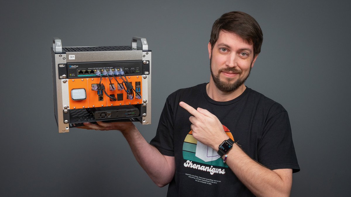 geerlingguy's tweet image. For months, I&apos;ve been working on Project MINI RACK, a resource for mini homelabs, portable RF rigs, and more!

I hinted at it yesterday, but today I published a video, a blog post, and a full GitHub repo to help others build compact, efficient equipment racks! 🧵