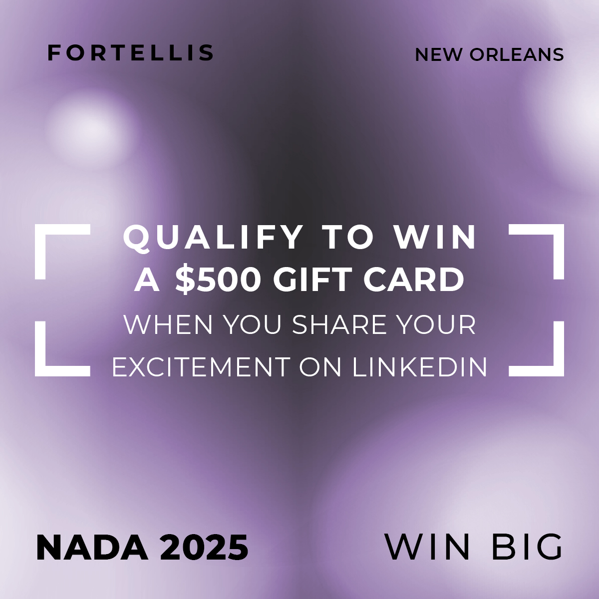 🎉 Big news for #NADAShow attendees!

Request a Fortellis demo and share your excitement on LinkedIn for a chance to win a $500 Amazon gift card: ow.ly/Nyjr50UHaL6

See you in New Orleans!

#NADA2025 #FortellisAtNADA