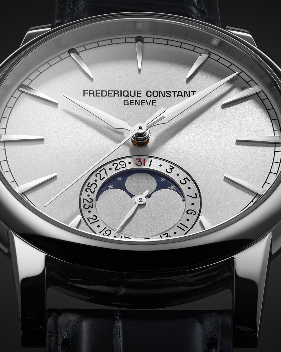 FrederiqueConst's tweet photo. At once precise and precious, meet the Classic Moonphase Date Manufacture: https://t.co/3b0wtUlm7F

#ManufactureCollection #LiveYourPassion #Moonphase #InHouseMovement #MenWatch #LuxuryWatch https://t.co/jsivFVtgeZ