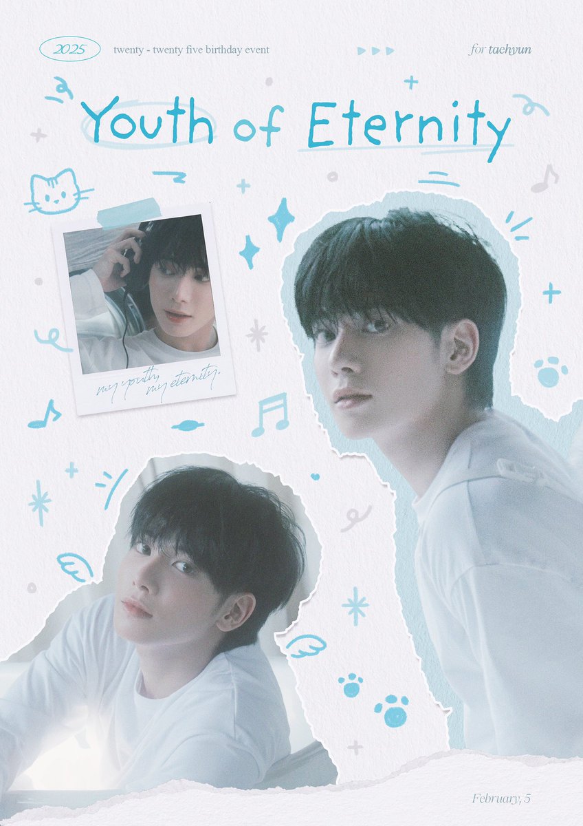 TH_Becky_'s tweet photo. ✧･ﾟ: *✧･ﾟ:* *:･ﾟ✧*:･ﾟ✧✧･ﾟ: *✧･ﾟ:* *:･ﾟ✧*:･ﾟ✧
🩵ྀི 𝙔𝙤𝙪𝙩𝙝 𝙤𝙛 𝙀𝙩𝙚𝙧𝙣𝙞𝙩𝙮
𝐓𝐀𝐄𝐇𝐘𝐔𝐍 𝐁𝐈𝐑𝐓𝐇𝐃𝐀𝐘 𝐂𝐀𝐅𝐄  ฅ(ﾐ⚈ ﻌ ⚈ﾐ)ฅ

 - 

🩵ྀི 𝗬𝗼𝗻𝗴𝘀𝗮𝗻 𝗹𝗼𝗺𝗯𝗿𝗲 𝟯𝟳𝟴
🩵ྀི 𝟮𝟱.𝟬𝟮.𝟬𝟭 ~ 𝟮𝟱.𝟬𝟮.𝟬𝟱

#너와_함께라면_청춘은_영원해 https://t.co/WTqTMf1Vsk