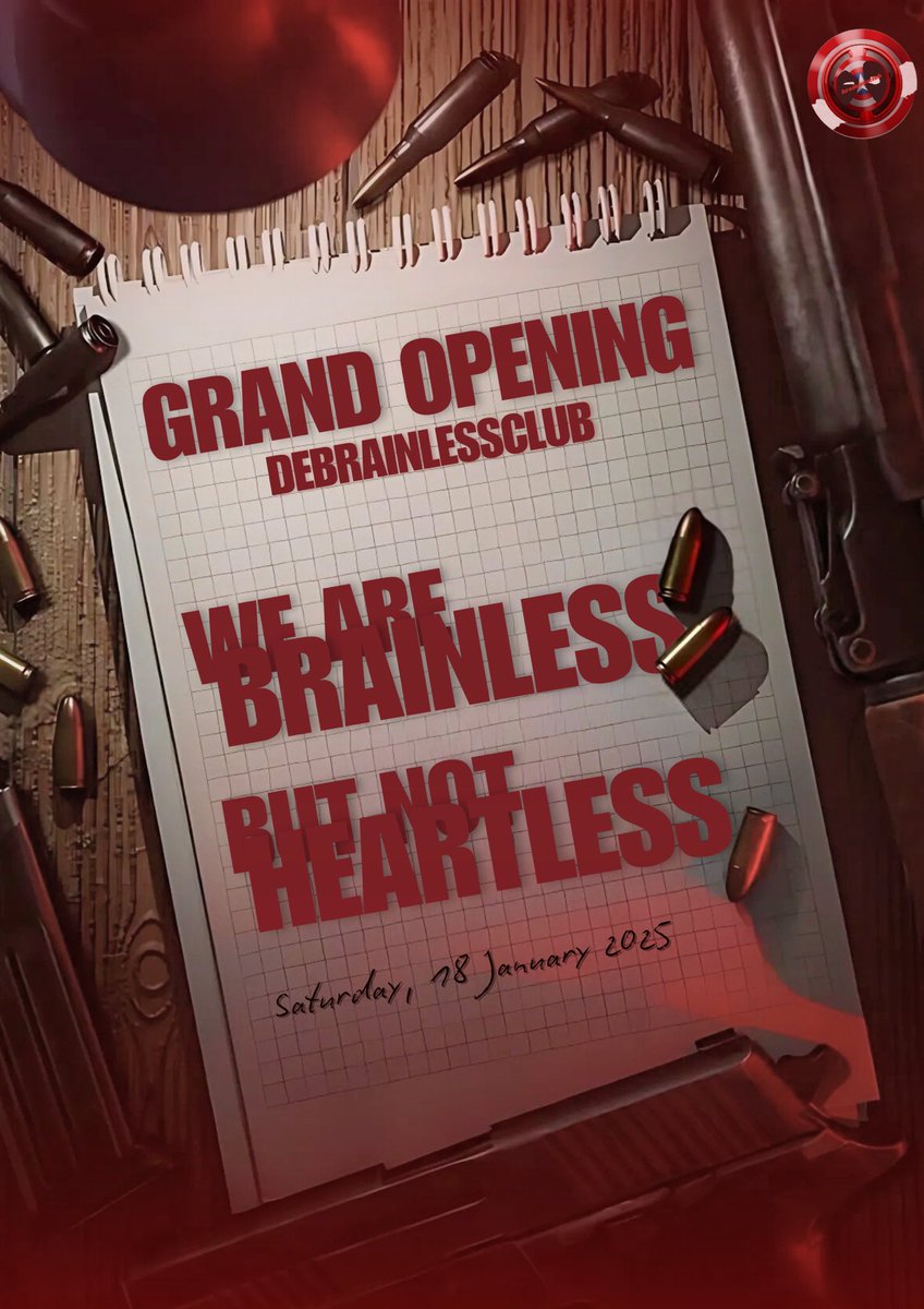 ㅤ 
Brains might not be our thing, but passion and heart lead the way! Join us as we celebrate our grand opening – where creativity knows no boundaries. Because here at DEBRAINLESSCLUB, we’re brainless, not heartless!
ㅤ