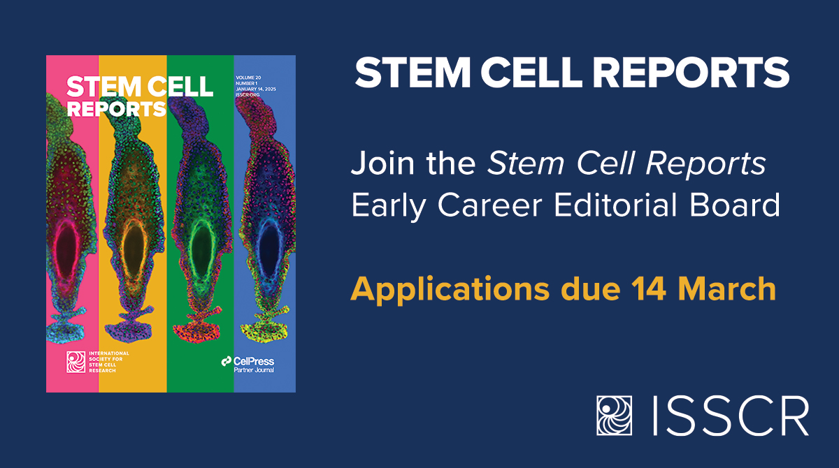 Stem Cell Reports is seeking motivated early career scientists for a three-year appointment to the Early Career Scientist Editorial Board. Apply by 14 March 2025. Learn more👉bit.ly/4jl22I7